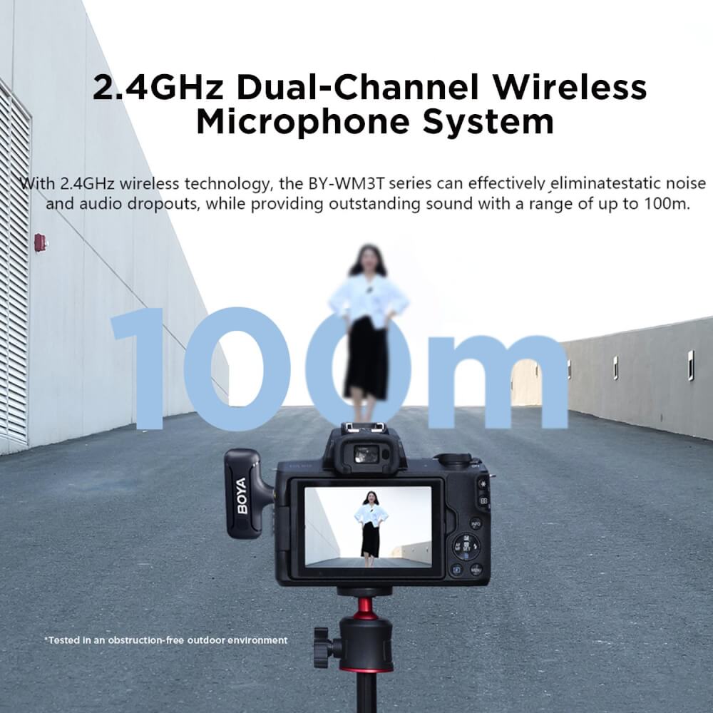 ไมโครโฟนไร้สาย BOYA MICROPHONE BOYA BY-WM3T-D2